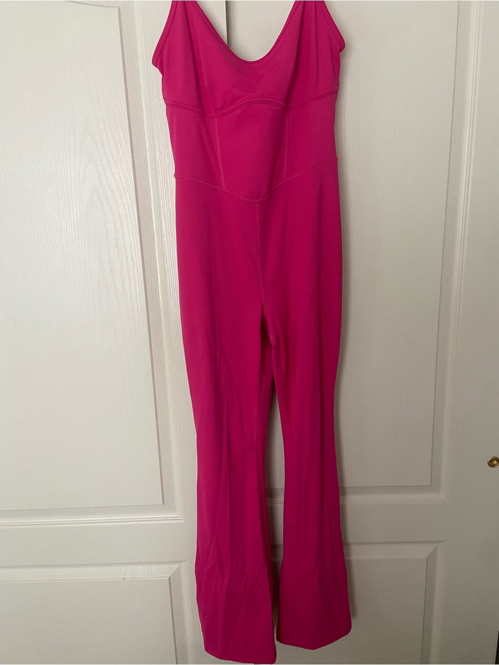 JoyLab Fuchsia Sleeveless Flared Jumpsuit